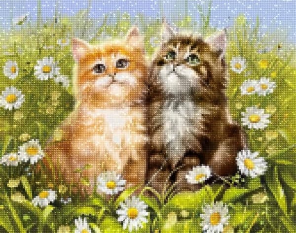 Diamantbroderi Forårskatte 40x50