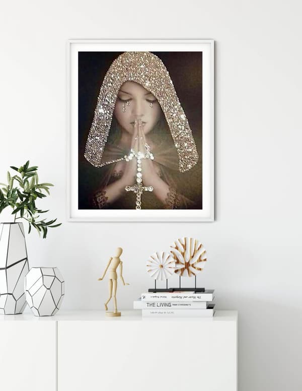 Diamantbroderi Bøn 40x50