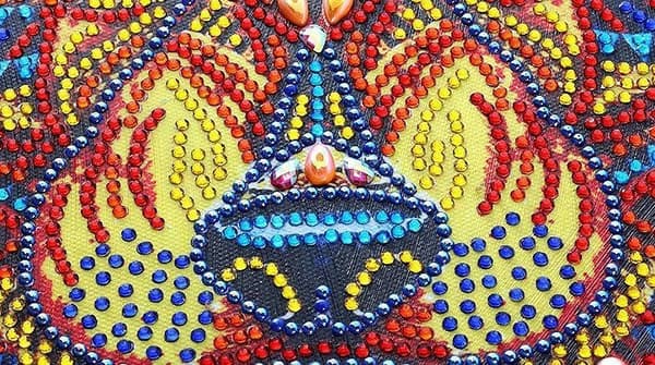 Ulvens blik diamantbroderi 47x57 cm