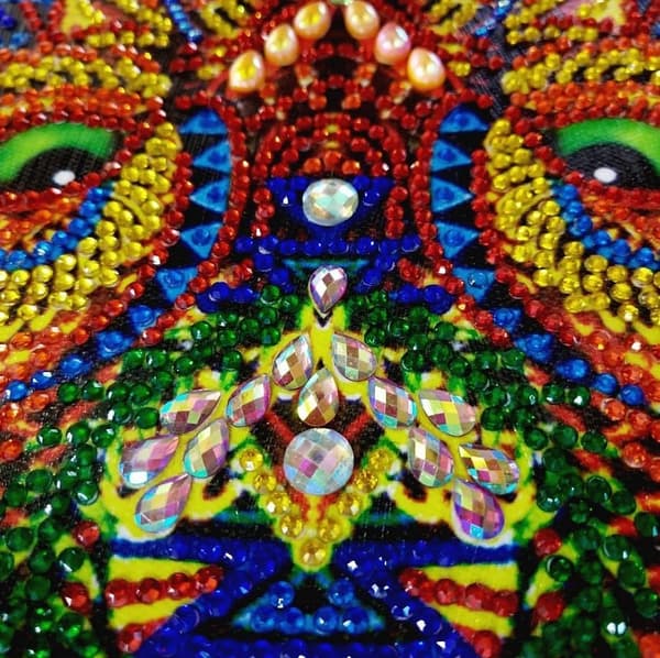 Ulvens blik diamantbroderi 47x57 cm