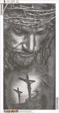 Miniatyrbild 4 av 4: Diamantbroderi Jesu korsväg 45x85 cm