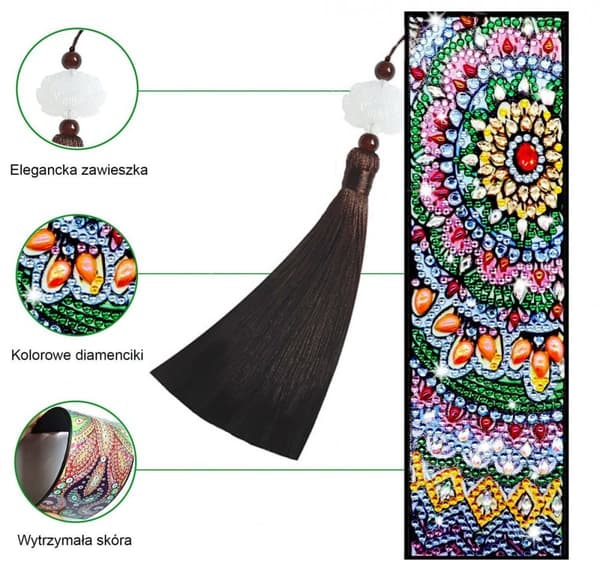 Diamantbroderibogmærke - Mandala