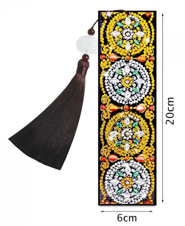 Diamantbroderibokmärke - Mandala