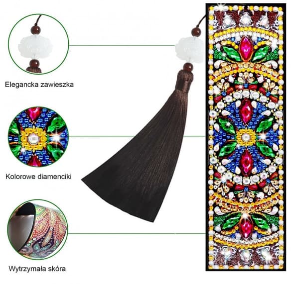 Diamantbroderibogmærke - Mandala