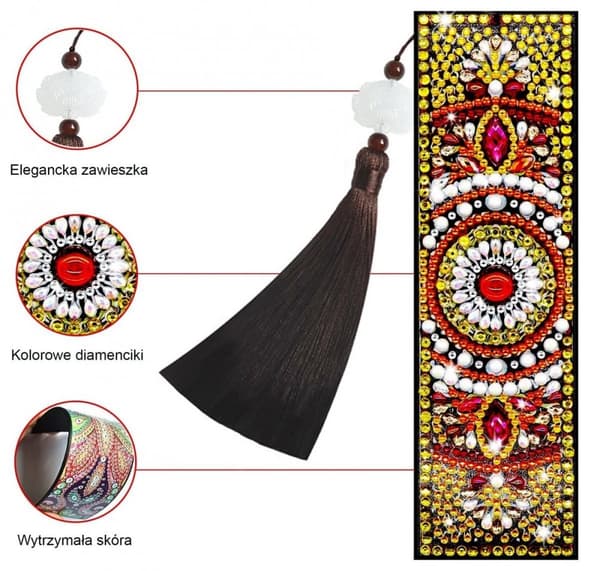 Diamantbroderibogmærke - Mandala