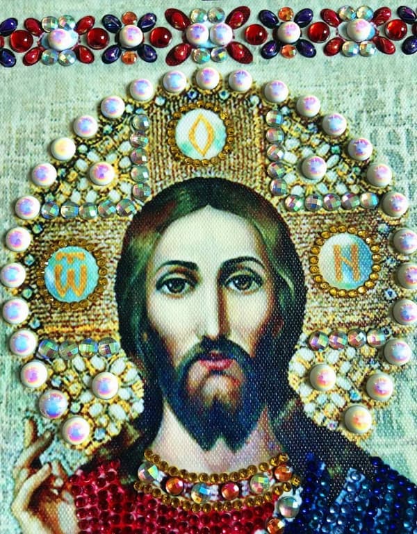 Diamantbroderi Jesus Lærer 30x40 cm