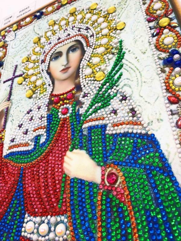 Diamantbroderi Maria Vasilisa af Nikomedia 30x40 cm