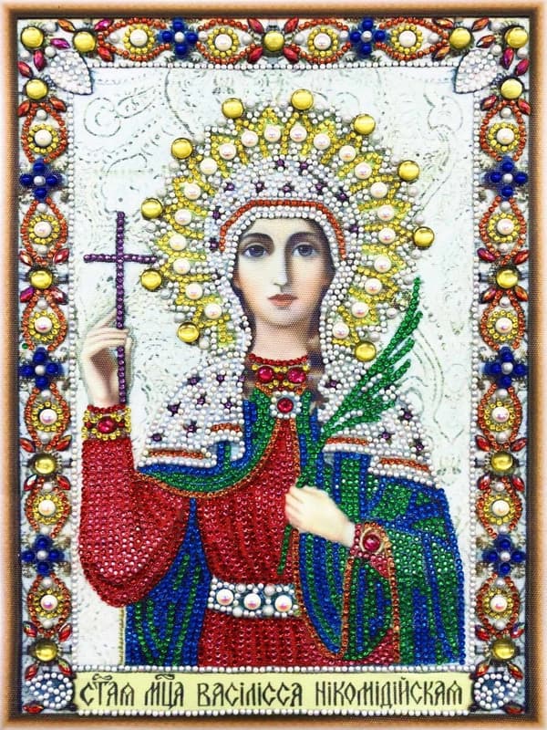 Diamantbroderi Maria Vasilisa af Nikomedia 30x40 cm