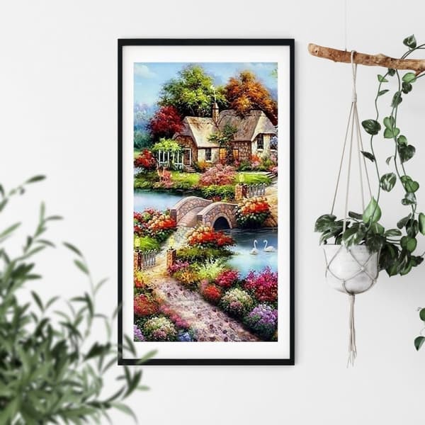 Diamantbroderi Idyllisk Hvile 45x85 cm