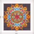 Miniatyrbild 2 av 6: Diamantbroderi Flammandala 30x30 cm
