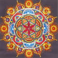 Miniatyrbild 1 av 6: Diamantbroderi Flammandala 30x30 cm
