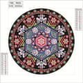 Miniatyrbillede 2 af 5: Diamantbroderi Geometrisk Mandala 30x30 cm