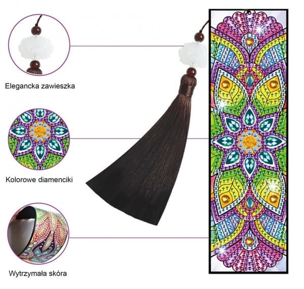 Diamantbroderi Bokmärke Bokmärken - Mandala