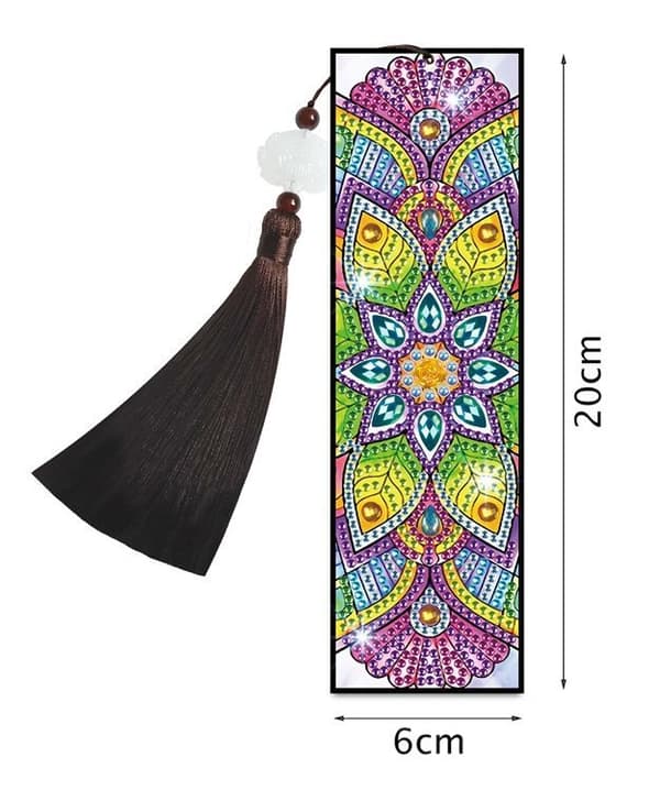 Diamantbroderi Bokmärke Bokmärken - Mandala