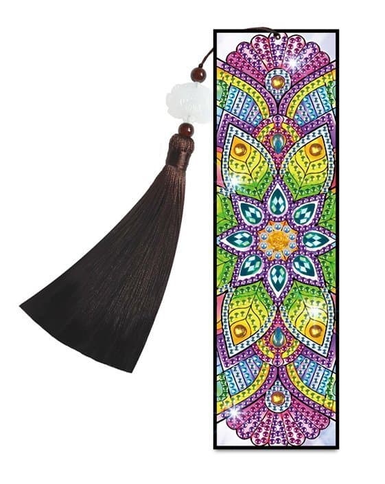 Diamantbroderi Bokmärke Bokmärken - Mandala