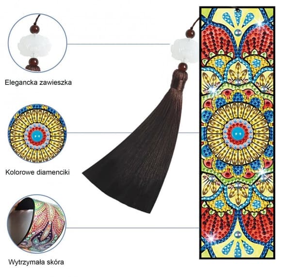 Diamantbroderi bogmærke bogmærker - Mandala