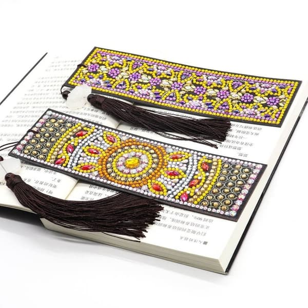Diamantbroderi bogmærke bogmærker - Mandala
