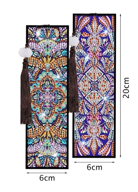 Diamantbroderi Bokmärke Bokmärken Set om 2 - Ornament