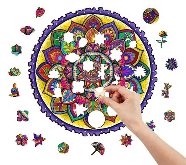 Puinen palapeli Mandala Zen M