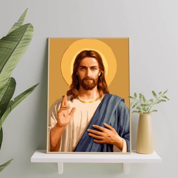 Numeroiden mukaan maalaussarja Jeesus Kristus 40x50