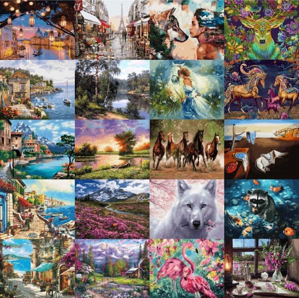 Paint By Numbers Kit Boy Toadstool 40x50