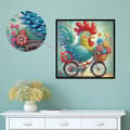 Miniatyrbild 2 av 5: Diamantbroderi Tupp Cyklist 30x30 cm