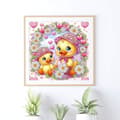 Miniatyrbild 2 av 4: Diamantbroderi Söta Ankungar 30x30 cm