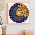 Miniatyrbild 3 av 5: Diamantbroderi Mandala Sol 30x30 cm