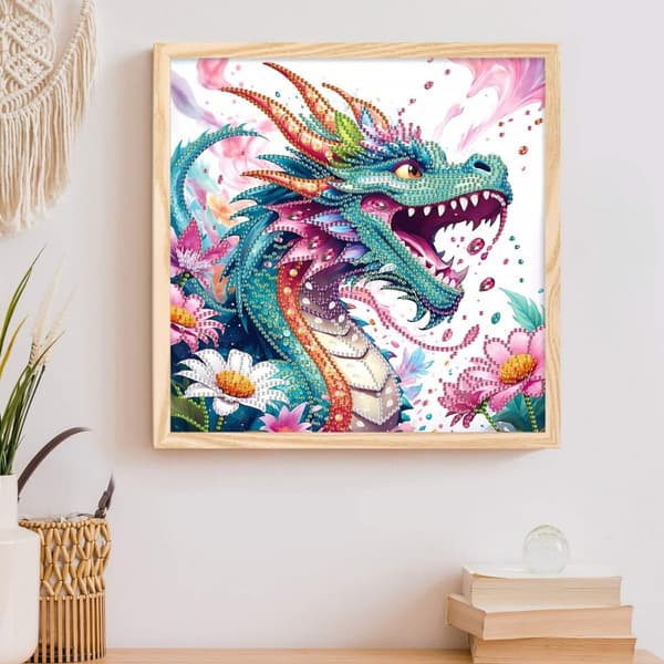 Diamantdragebroderi Guardian of Legends 30x30 cm