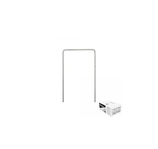 Galvaniseret metalstift i form af "U" bredde 7cm / højde 15cm / BOX