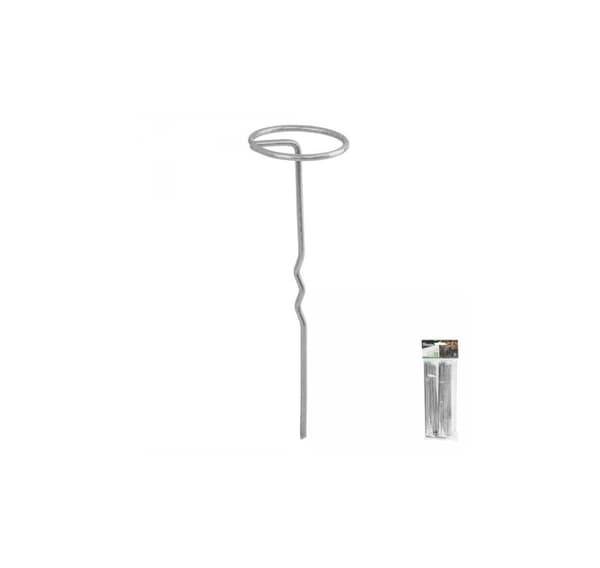 Galvaniseret metalstift i form af "G" bredde 6cm / højde 20cm