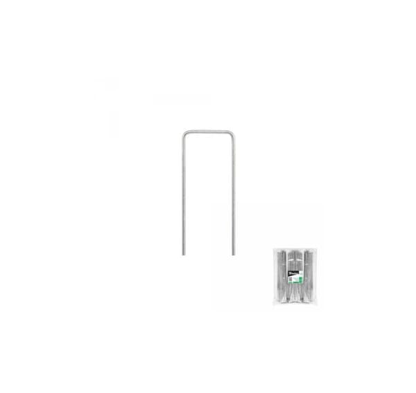 Galvaniseret metalstift i form af "U" bredde 3cm / højde 15cm