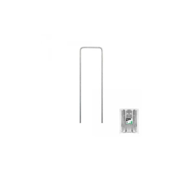 Galvaniseret metalstift i form af "U" bredde 3cm / højde 20cm