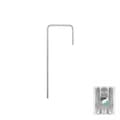 Miniatyrbilde 1 av 2: Set med 5 produkter. Galvanisert metallstift i form av "J" bredde 3cm / høyde 15cm