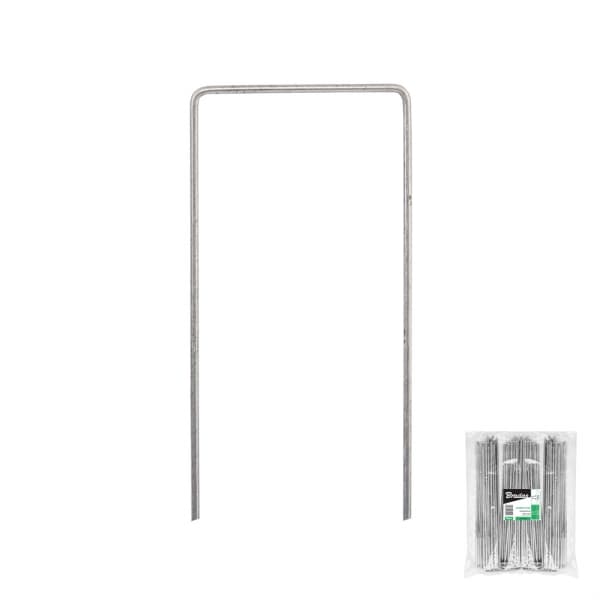 2 tuotteen paketti. Galvanoitu metallitappi "U":n muotoinen leveys 7cm / korkeus 20cm