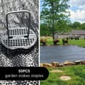 Miniatyrbillede 4 af 5: Lollanda Jordspyd 50-pak, Haveankerpløkker - Rustfrit Stål, U-formet, Drivhus - Sølv - 100 × 40×3 mm