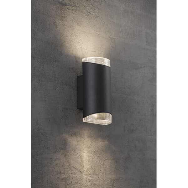 Namron Moby vegglampe dobbel GU10 sort