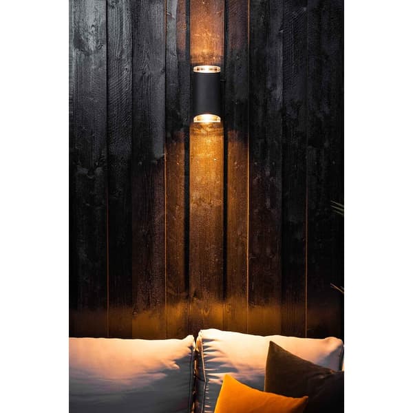 Namron Moby vegglampe dobbel GU10 sort