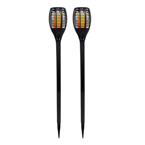 LUMI JARDIN Många av 2 minisollampor Maity Sun - Flameeffekt - LED - H 70 cm - Varmvit