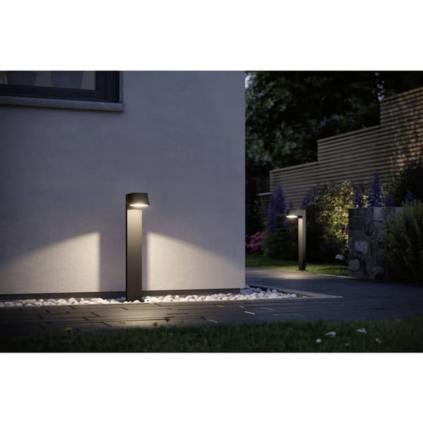 Paulmann 94454 Capea LED-utomhusmarkbelysning LED LED fast installerad 6 W Grå