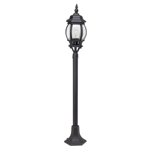 BRILLIANT - ISTRIA Utomhuspollare - svart färg - aluminium/glas E27 1x60W