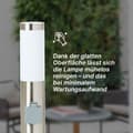Pikkukuva 10 / 10: BRILLIANT lampuu Chorus ulkovalaisin ruostumatonta terästä | 1x A60, E27, 20W, sopii normaaleille lampuille (ei sisälly) | Asteikko A ++ E | IP-suojau