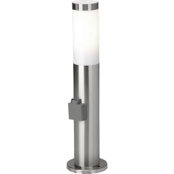 BRILLIANT lampa Chorus utomhusuttag ljus rostfritt stål | 1x A60, E27, 20W, lämplig för normala lampor (ingår ej) | Skala A ++ till E | IP-skyddsklass