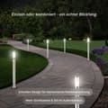 Miniatyrbild 7 av 9: BRILLIANT lampa Chorus golvlampa utomhus rörelsedetektor rostfritt stål | 1x A60, E27, 20W, lämplig för normala lampor (ingår ej) | Skala A ++ till E