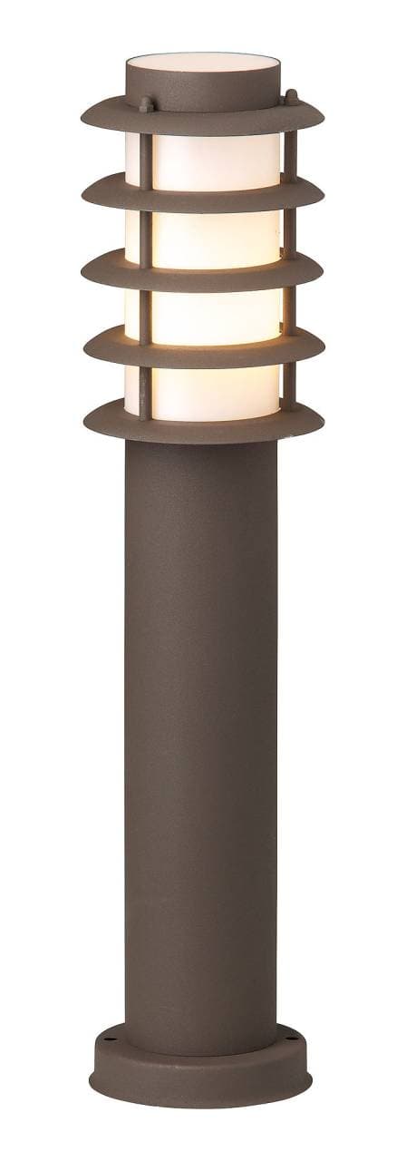 BRILLIANT lampa Oskar utomhus piedestal ljus 51 cm rostfärgad | 1x A60, E27, 20W, lämplig för normala lampor (ingår ej) | Skala A ++ till E | IP-skydd