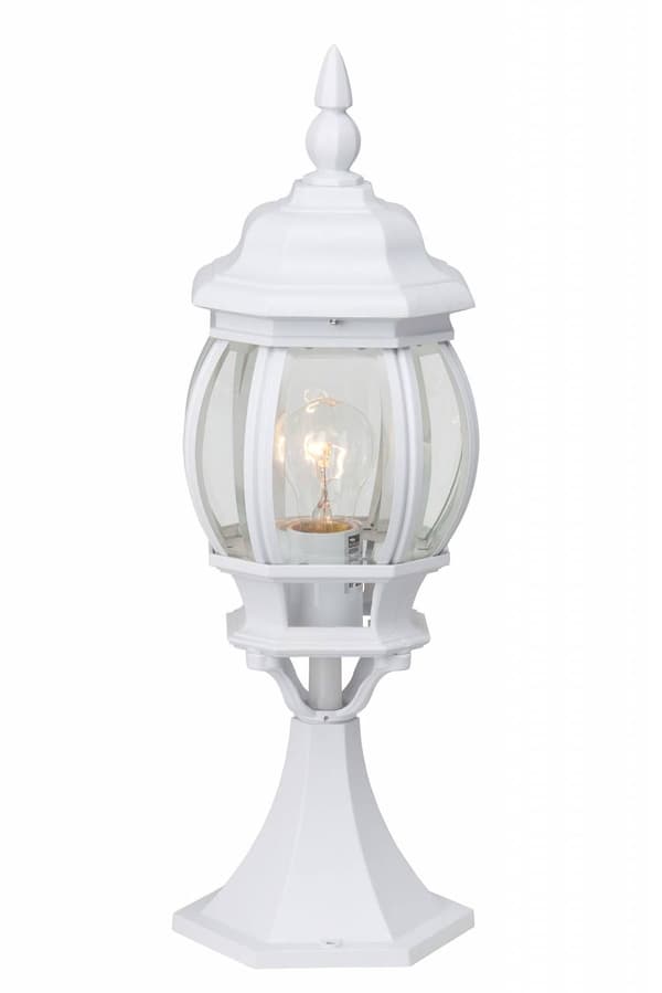 BRILLIANT lampa Istria baslampa utomhus 50 cm vit | 1x A60, E27, 60W, lämplig för normala lampor (ingår ej) | Skala A ++ till E | IP-skyddsklass: 23 -