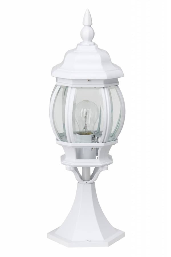 BRILLIANT lampa Istria baslampa utomhus 50 cm vit | 1x A60, E27, 60W, lämplig för normala lampor (ingår ej) | Skala A ++ till E | IP-skyddsklass: 23 -