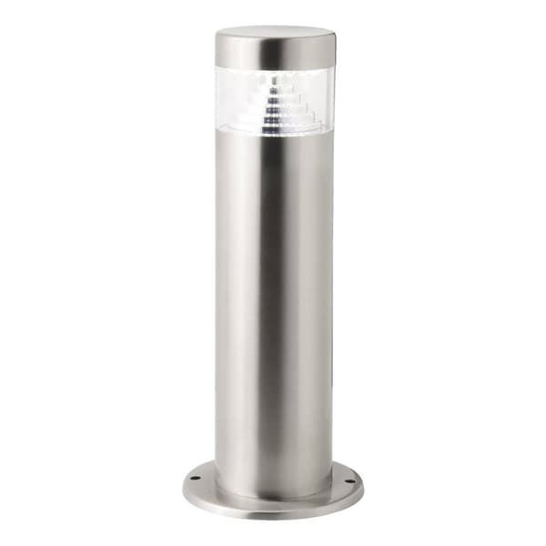 BRILLIANT lampe Avon LED udendørs piedestal lys 30 cm rustfrit stål | 1x 6W LED integreret (SMD), (180lm, 6500K) | Skala A ++ til E | IP beskyttelsesk