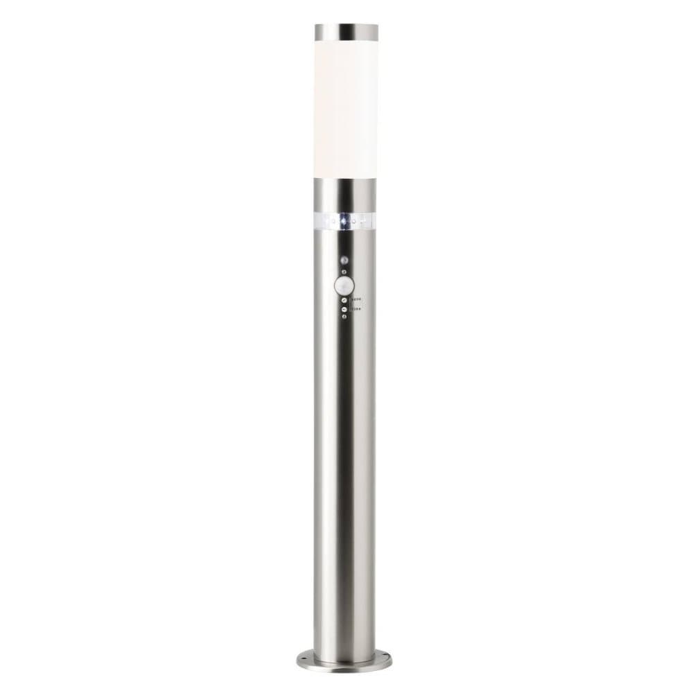 BRILLIANT lampa Bole utomhusgolvlampa rörelsesdetektor rostfritt stål | 1x A60, E27, 60W, lämplig för normala lampor (ingår ej) | Skala A ++ till E |