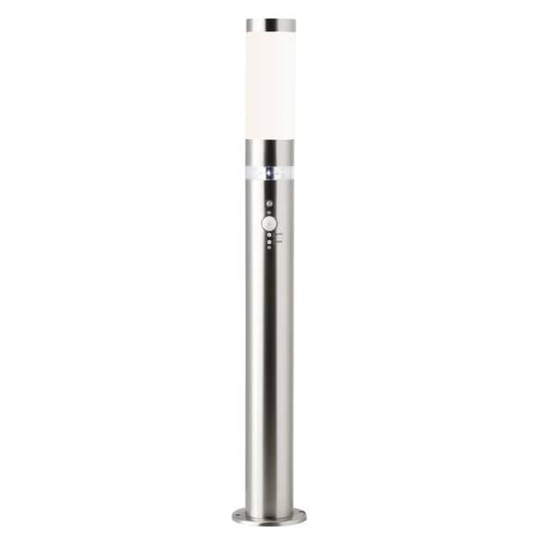 BRILLIANT lampa Bole utomhusgolvlampa rörelsesdetektor rostfritt stål | 1x A60, E27, 60W, lämplig för normala lampor (ingår ej) | Skala A ++ till E |